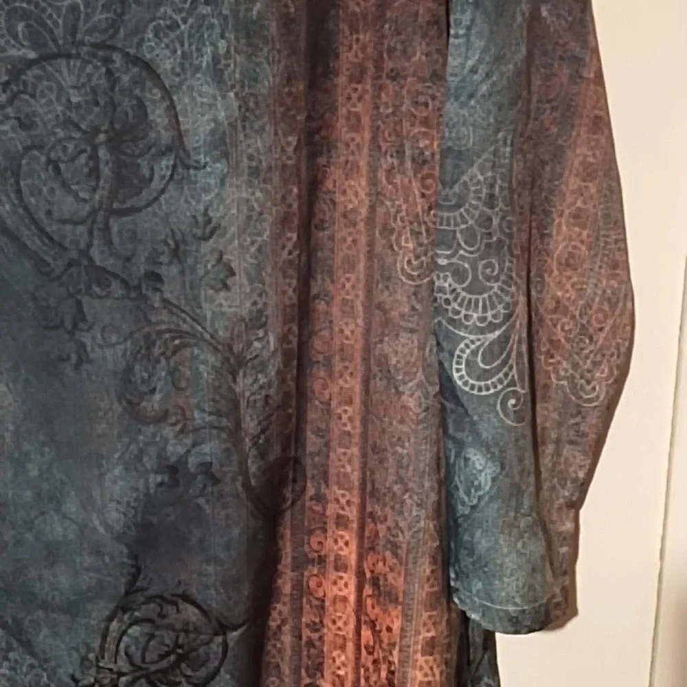 Floral Bohemian Kaftan Mumu Dress - Picture 4 of 7